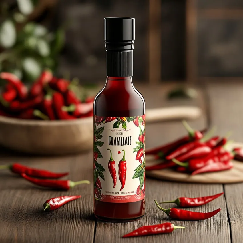 تصویر اسانس چیلی طبیعی سوماکمیکال با طعم تند و کاربرد خوراکی و بهداشتی