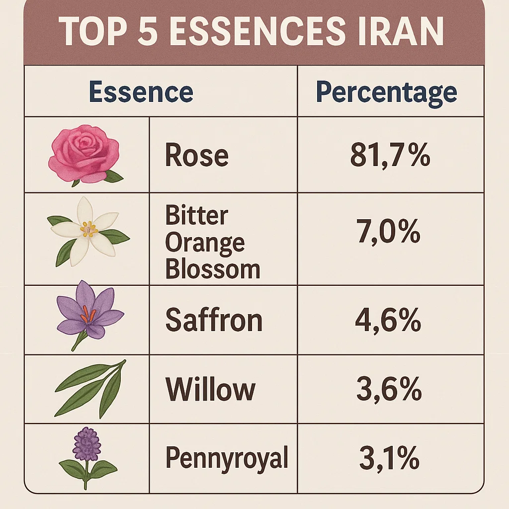 ۵ اسانس پرکاربرد در صنایع غذایی ایران