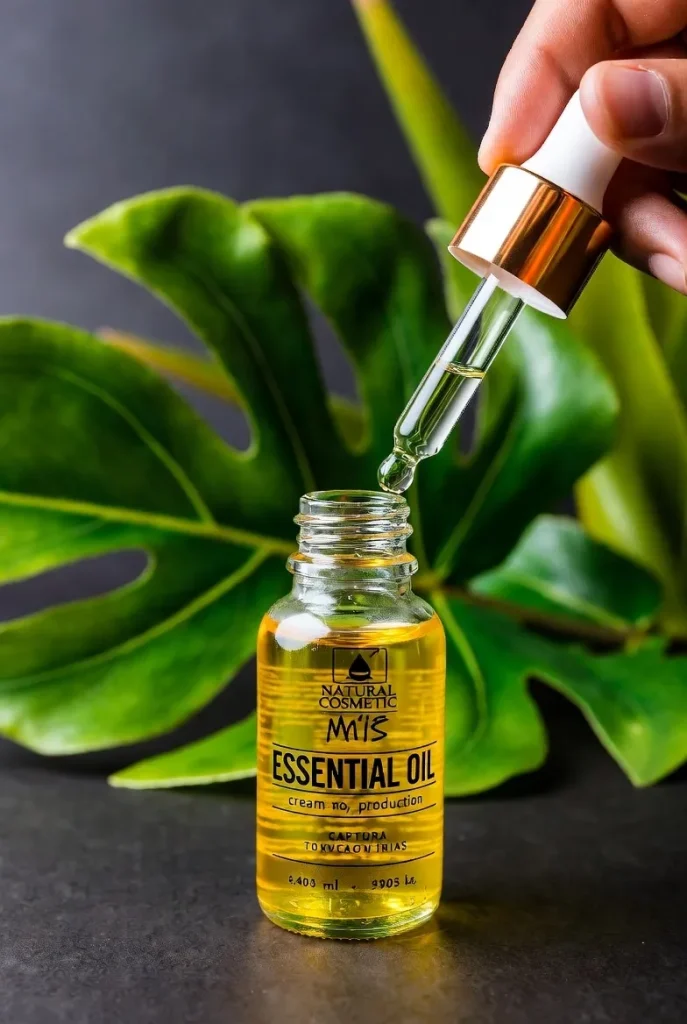 بطری اسانس آرایشی اصل طبیعی برای تولید کرم و شامپو